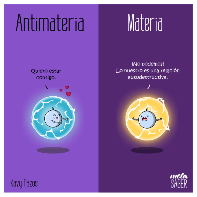 mola saber, antimateria